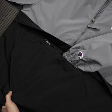 BEST DEAL ~~ Áo Khoác Champion Packable Jacket Grey Black /Small LOGO
