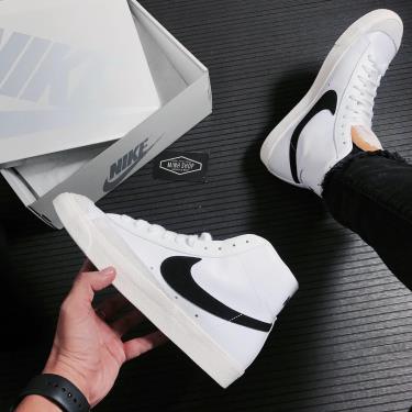 💥 BEST CHOICE 💥 Nike Blazer Mid 77 White/Black  [BQ6806 100]