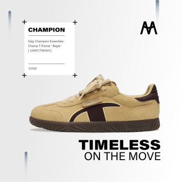 Giày Champion Essentials Champ T-Trainer ' Begie ' [ U5AFCTM15H1] - Chào Tháng 11 - Image 1