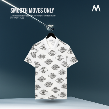 Áo Polo Lacoste Globe Print Movement ''White Pattern'' [PH1175 51 AU8] - Image 1