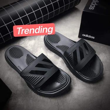 🌪🌪 ''FLASH DEAL '' Hàng Chính Hãng Adidas Dép Alpha Bounce Basketball Triple Black **2021** B41720 flash-deal-hang-chinh-hang-adidas-dep-alpha-bounce-basketball-triple-black-2021-b41720