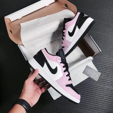 🔝 Màu Trend 🔝Giày Nike Air Jordan 1 Low 'White Light Arctic Pink' (GS)** [554723 601]
