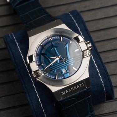 Hàng Chính Hãng Maserati Potenza Blue Dial Watch 2021**