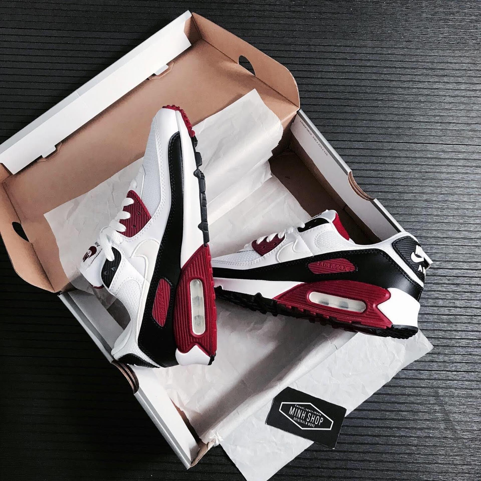 Minhshop.vn - ðHighest Ratedð Nike Air Max 90 Recraft New Maroon [CT4352 104]