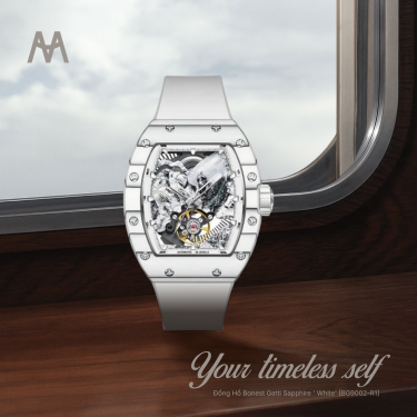 Đồng Hồ Bonest Gatti Sapphire ' White' [BG9002-R1] - Image 1