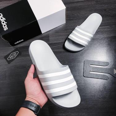 Dép Adidas Adilette Aqua Slides Grey/White