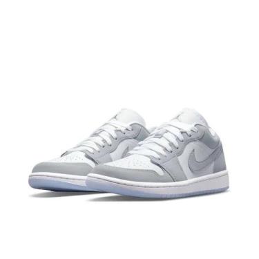 Giày Nike Air Jordan 1 Low White Wolf Grey  [DC0774 105]