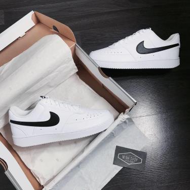 Hàng Chính Hãng Nike Court Vision Low White/Black LOGO 2021** CD5465 101 Hàng Chính Hãng Nike Court Vision Low White/Black LOGO 2021** CD5465 101