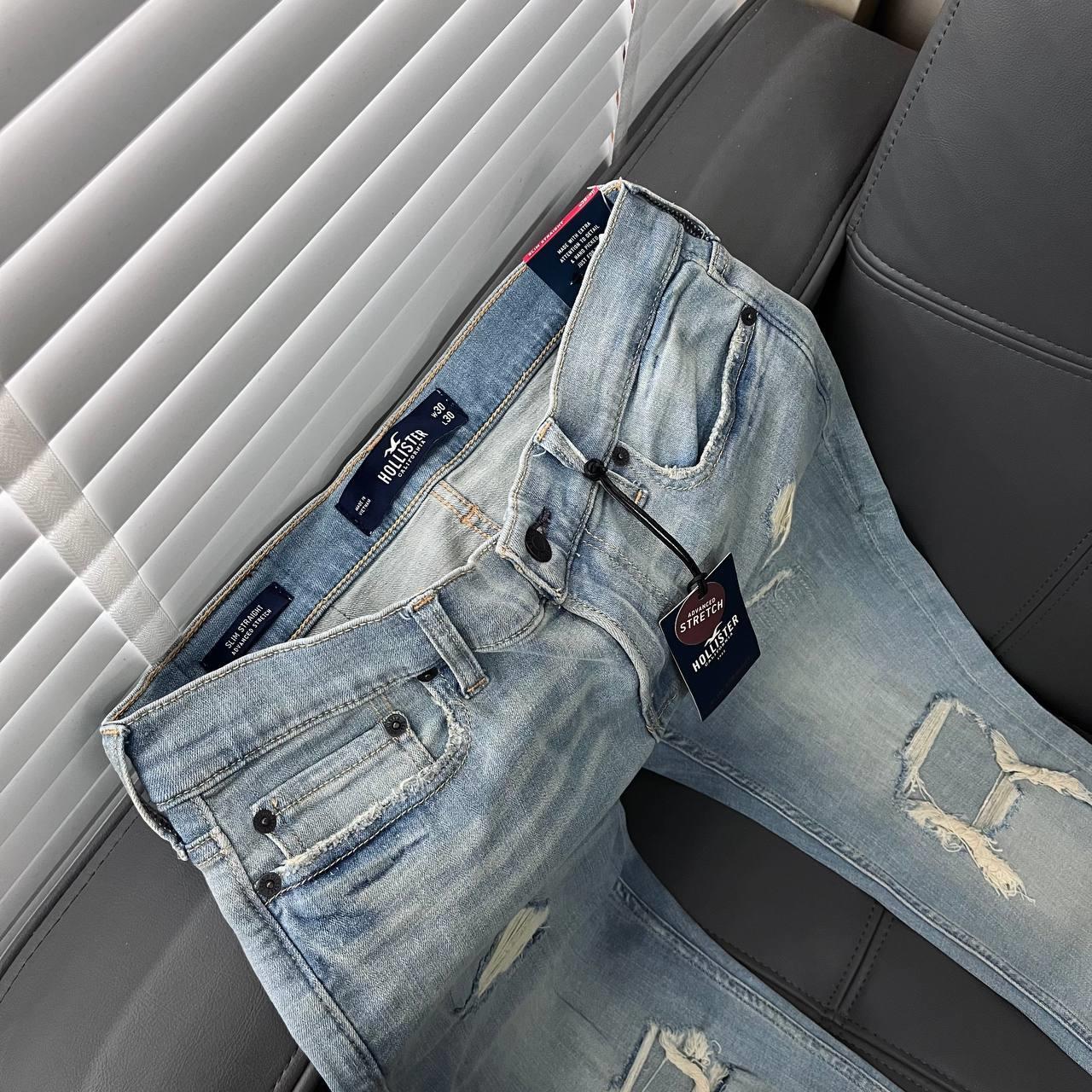 Light blue clearance jeans hollister