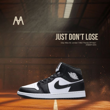 Giày Nike Air Jordan 1 Mid 'Panda Off Noir' [FB9911 001] - Image 1