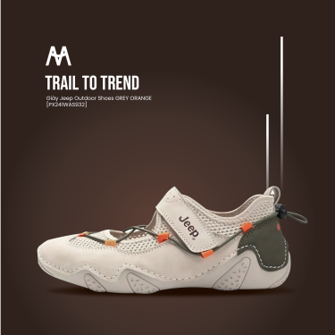 Giày Jeep Outdoor Shoes GREY ORANGE [PX241WAS932]