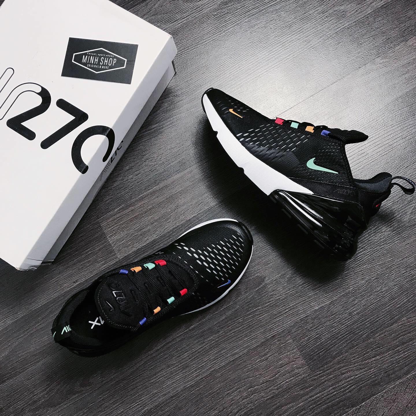 Air max 270 trainer hotsell black / flash crimson