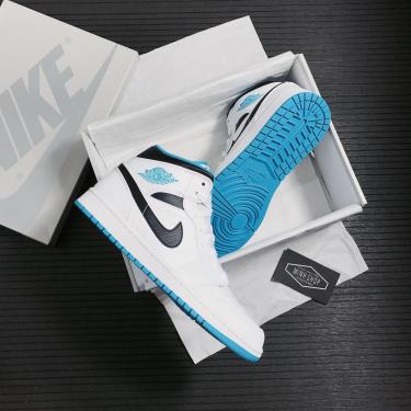 sale -850k 24G Giày Nike Air Jordan 1 Mid Laser Blue ** [554724 141]