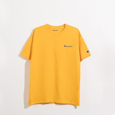 Hàng Chính Hãng Áo Thun Champion Embroidered Script Logo Yellow 2021** hang-chinh-hang-ao-thun-champion-embroidered-script-logo-yellow-2021
