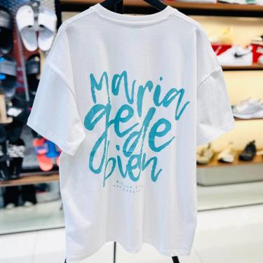 Áo thun Mariagedebien (MGDB) - White/Xanh Đậm T-shirt