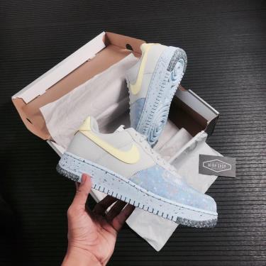 Giày Nike Air Force 1 Crater Pure Platinum Barely Volt **[CT1986 001]