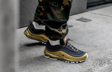 Minhshop.Vn - Sale Shock 📍 Giày Nike Air Max 97 Black Metallic Gold -  [At5458-002] Áp Dụng Chuyển Khoản