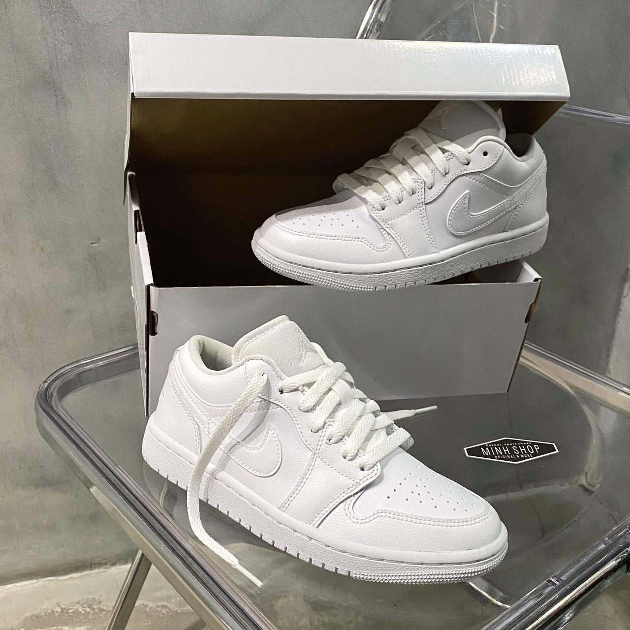 Minhshop.vn - Giày Nike Air Jordan 1 Low Triple White [DV0990-111]