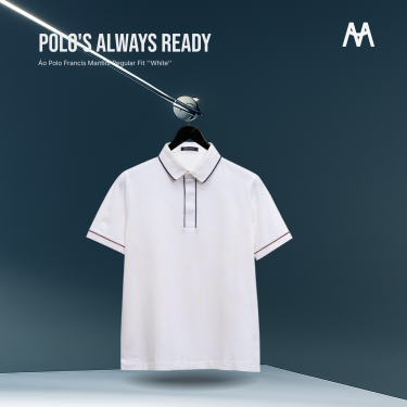 Áo Polo Francis Mantini Regular Fit ''White'' - Image 1