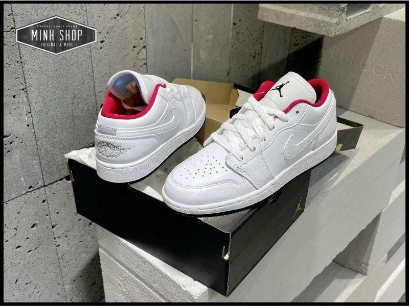 Giày Nike Jordan Low White Gym Red [553560 164]