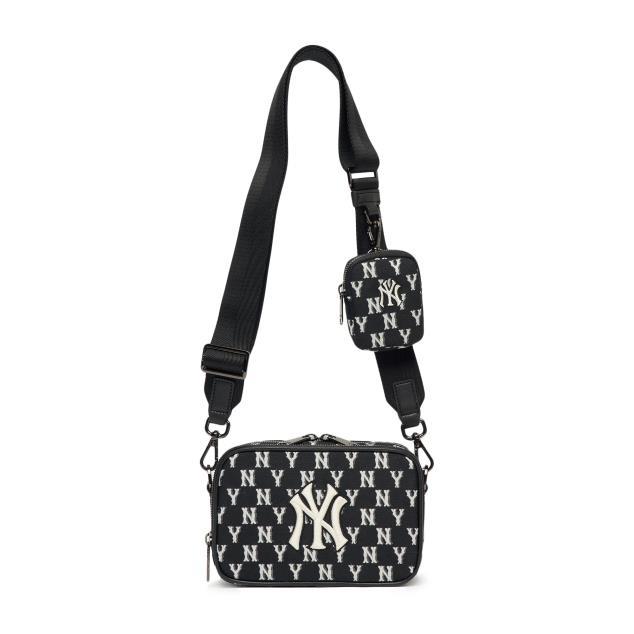 MLB Monogram NY New York Yankees Mini Crossbody Bag White