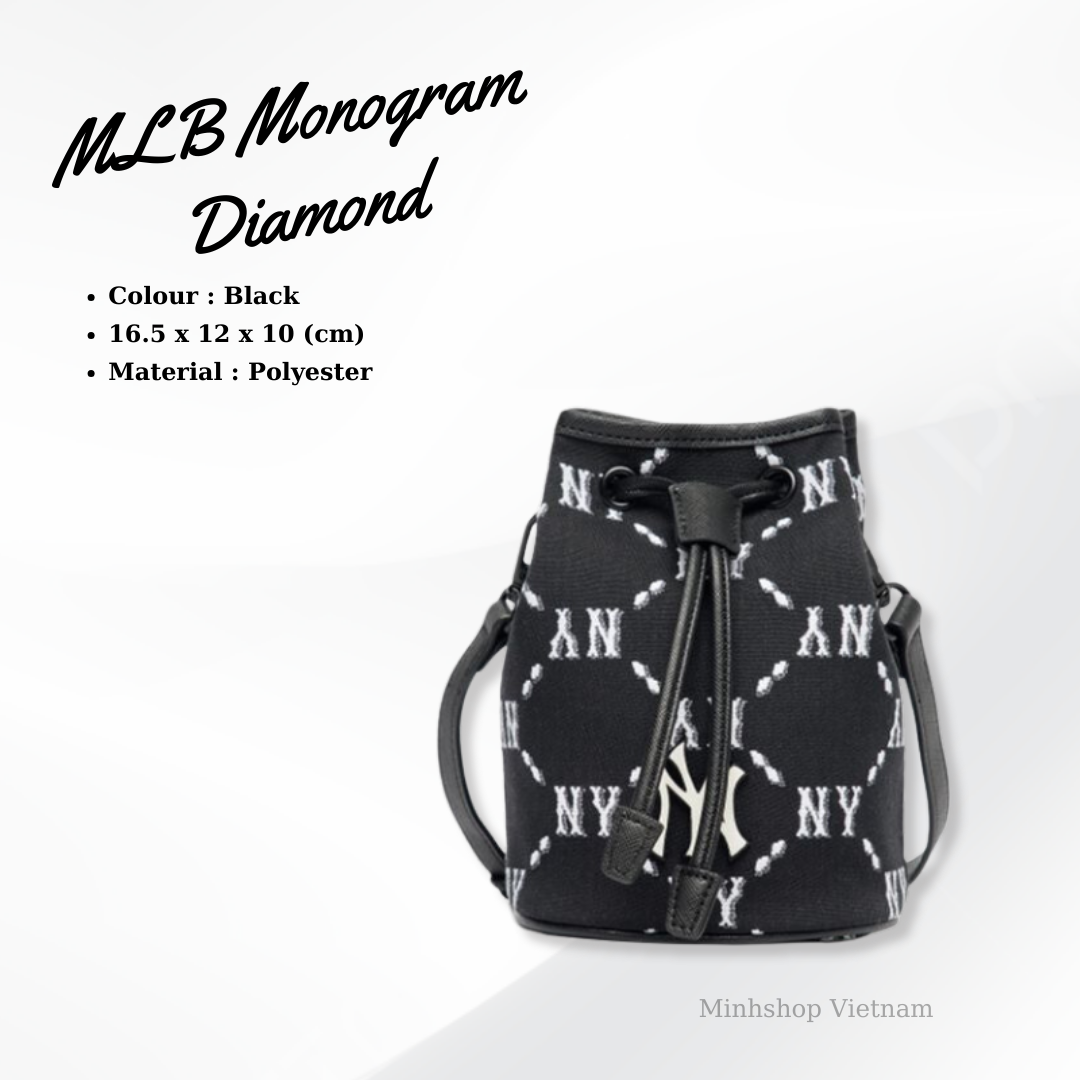 MLB Korea Monogram Jacquard Mini Bucket bag, New York Yankees 5 Colors