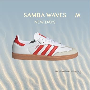 GIÀY ADIDAS SAMBA OG RED/GUM [IF6513]