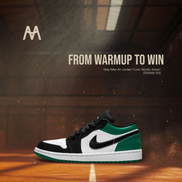 Giày Nike Air Jordan 1 Low 'Mystic Green' [553560 113] - Image 1