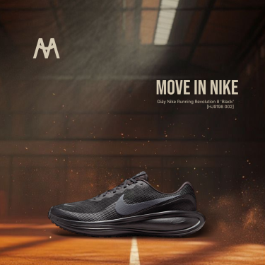 Giày Nike Running Revolution 8 'Black' [HJ9198 002] - Image 1