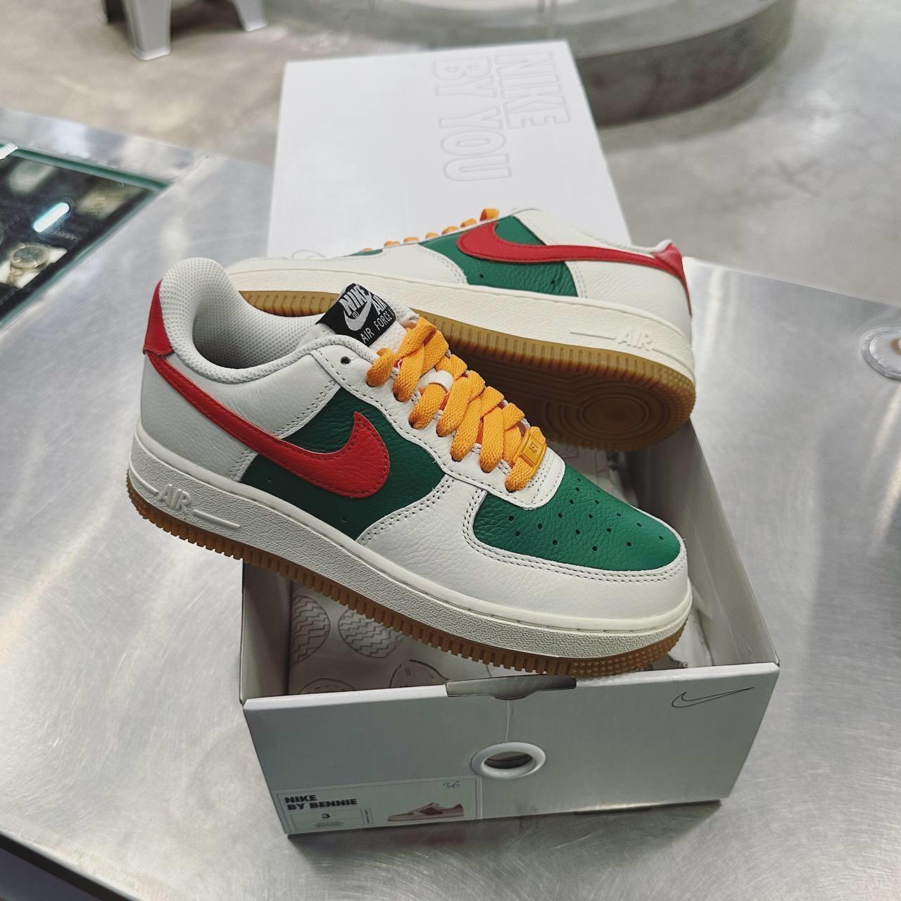  - Giày Nike Air Force 1 Custom Gucci Low By You White Green  Cust [DV3892 900]