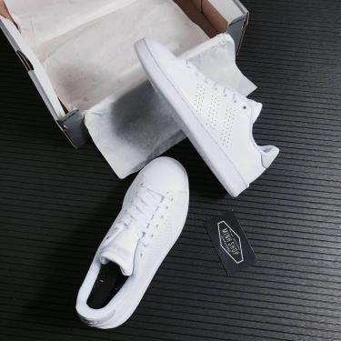 👉New Arrivals👈 -500 TODAY Hàng Chính Hãng Adidas Advantage White/Grey * FV8491