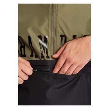 Áo Khoác Champion Colorblock Packable Jacket  Block Logo Green/Black 2021** V1016 586217