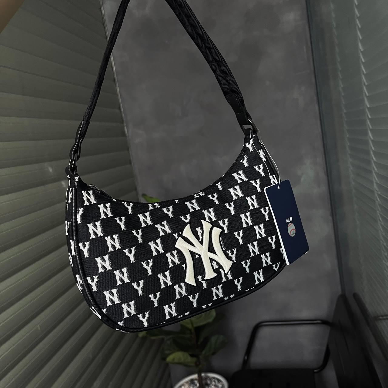 MLB Korea Monogram Jacquard Hobo Bag, New York Yankees 9 Colors