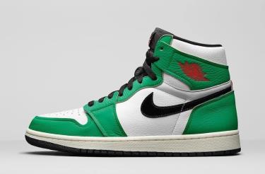 Hàng Chính Hãng Nike Air Jordan 1 Retro High Lucky Green 2020**