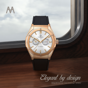 Đồng Hồ Carnival ''Gold White dial'' [8188G] - Image 1