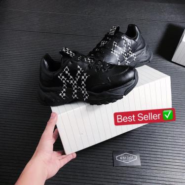 Hàng Chính Hãng MLB New York Bigball Chunky Monogram Black 2021** 32SHCM011 50L hang-chinh-hang-mlb-new-york-bigball-chunky-monogram-black-2021-32shcm011-50l