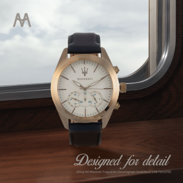 Đồng Hồ Maserati Traguardo Chronograph Dold/Navy [r8871612016] - Image 1