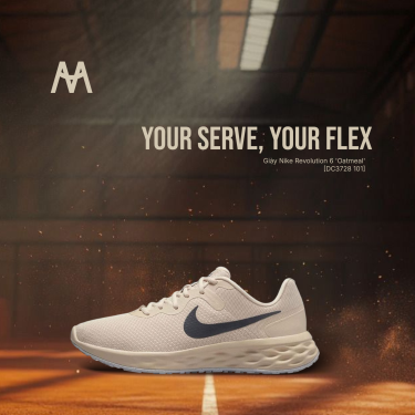Giày Nike Revolution 6 'Oatmeal' [DC3728 101] - Image 1
