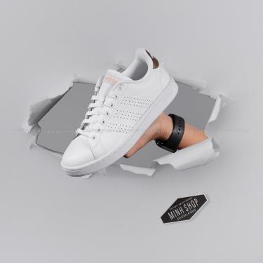 SALE ~~ Giày Adidas Advantage White/Gold Metallic [F36223]