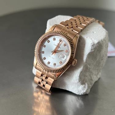 Đồng Hồ I&W Carnival Japan Quartz Sapphire ''Silver/Perfect  Gold-Brown '' [8131L] - Image 1