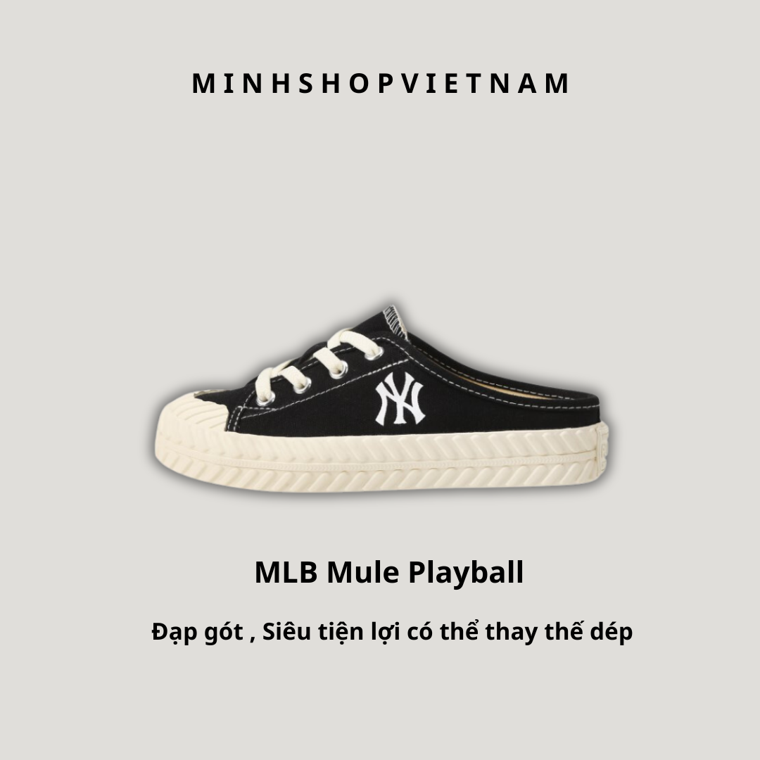 Giày MLB PlayBall Mule Mono Denim New York Yankees Rep 11