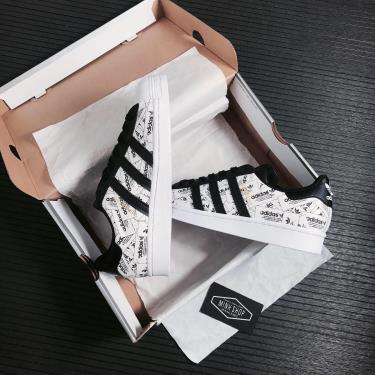 -850 K Giày Adidas Superstar White/Black Reflective **