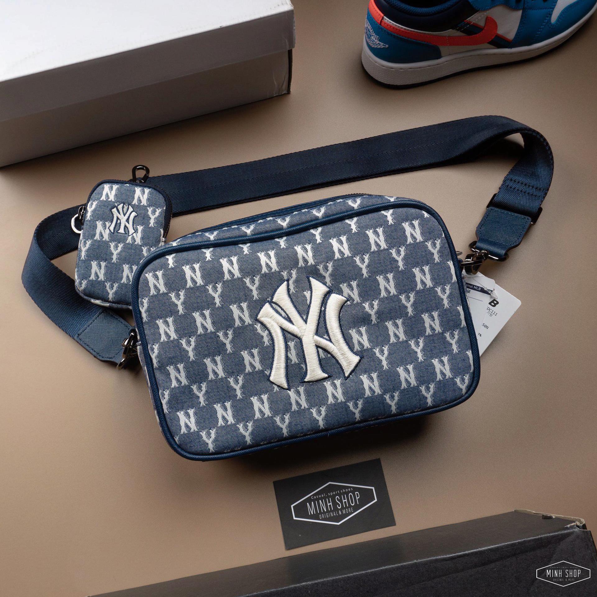 mlb jacquard monogram cross bag