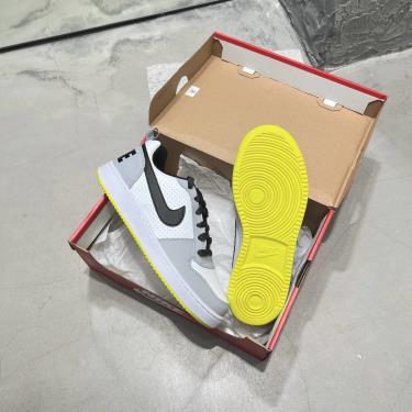 nike court borough low white black wolf grey
