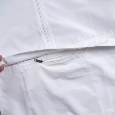 Giảm70 ONLY L SIZE  Áo Khoác Champion Packable Jacket White  Logo ** fit 85kg
