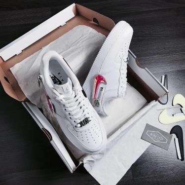 Hàng Chính Hãng Nike Air Force 1 '07 Premium 'Zip Swoosh - White' 2020**