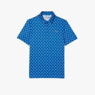 Áo Polo Lacoste Golf All Over Printed ''Blue White'' [DH5175 51 ISY] - Image 1