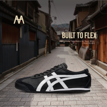 Giày Onitsuka Tiger Mexico 66 'Black White' [1183C102 001]