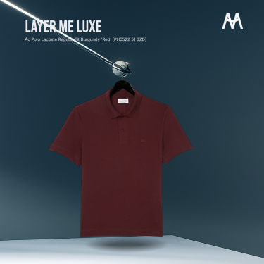 Áo Polo Lacoste Regular Fit Burgundy 'Red' [PH5522 51 BZD] - Image 1