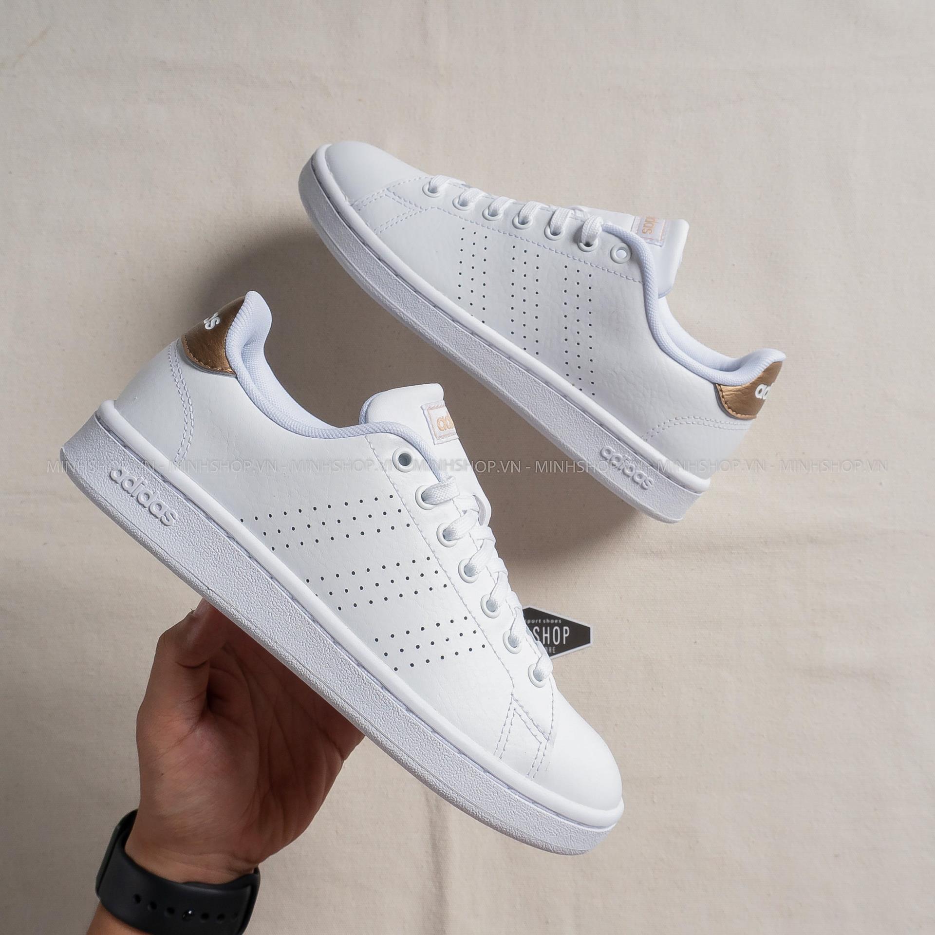 Minhshop.vn - GiÃ y Adidas Advantage White/Gold Metallic [F36223]